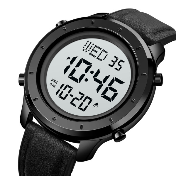 Skmei 1864LBKWT Black-White Leather