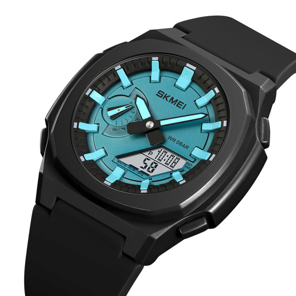 Skmei 2091BKLTBUWT Blask-Lignt Blue-White