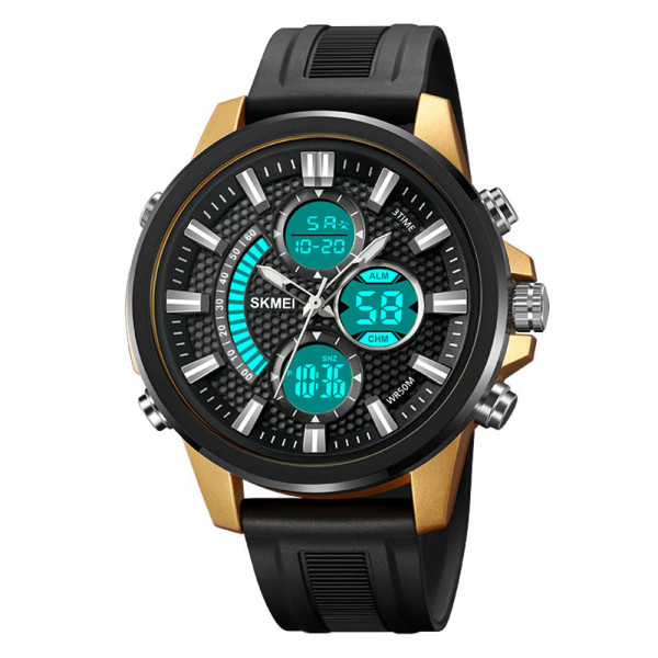 Skmei 2235BKGDWT Black-Gold-White