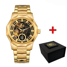 Годинник наручний Ukrwatch 024GD Тризуб золото Gold