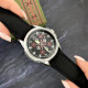 Часы наручные Awarder Embroidery Silver-Red Black Battery 10ATM