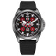 Часы наручные Awarder Embroidery Silver-Red Black Battery 10ATM