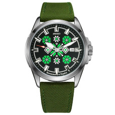 Годинник наручний Awarder Embroidery Silver-Green Green  Automatic 10ATM