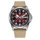 Часы наручные Awarder Embroidery Silver-Red Khaki Automatic 10ATM