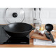 Чугунная сковорода Brizoll WOK 280х96 мм 3.7 л со стеклянной крышкой