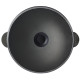 Чугунная сковорода Brizoll WOK 280х96 мм 3.7 л со стеклянной крышкой