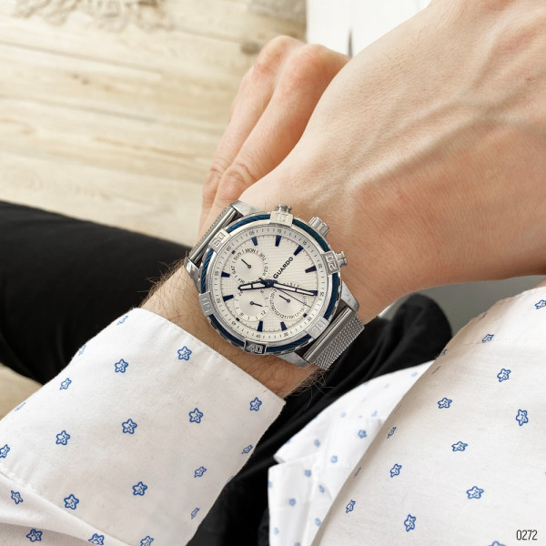 Guardo B01352(2)-2 Silver-Blue-White