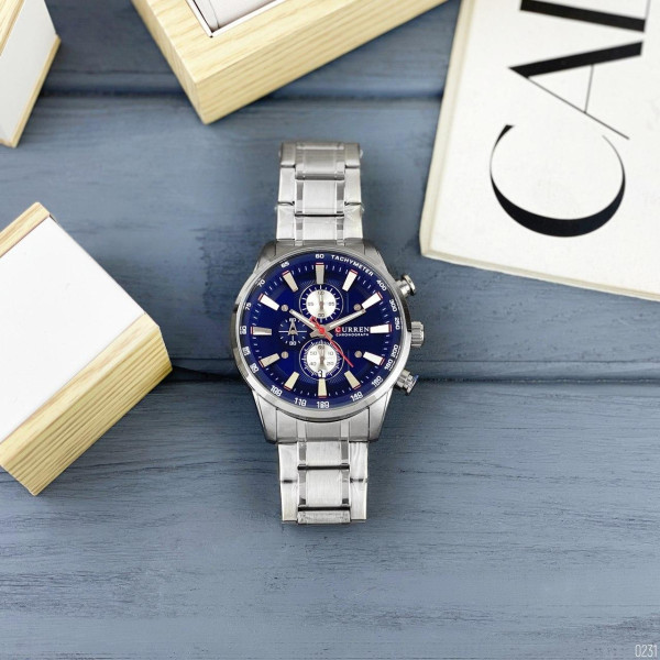 Curren 8351 Silver-Blue