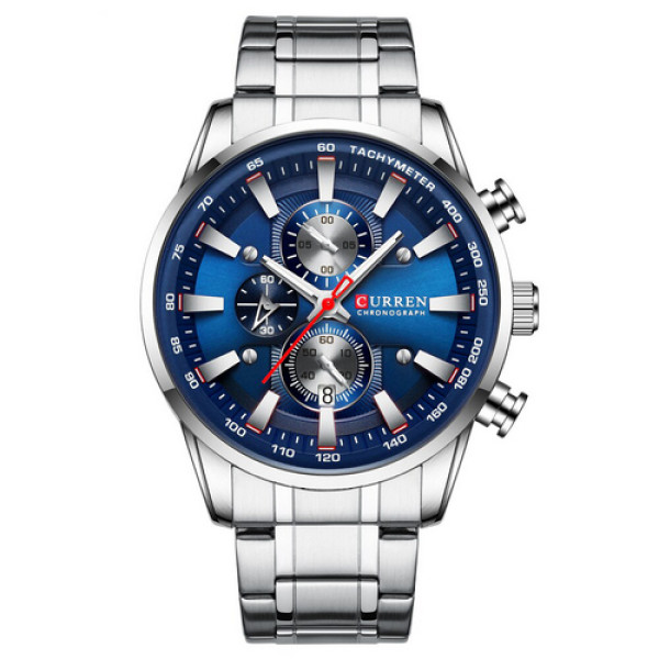 Curren 8351 Silver-Blue