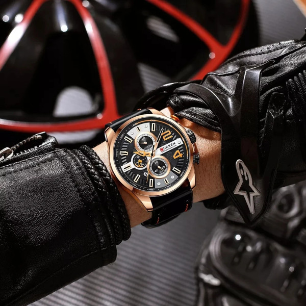 Curren 8393 Gold-Black