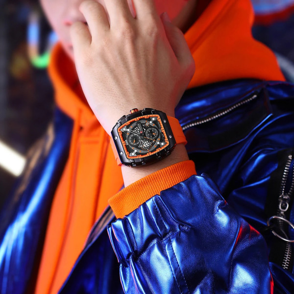 Curren 8442 Black-Orange