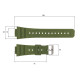 Ремінець для годинника Skmei 1628AGWT Army Green-White