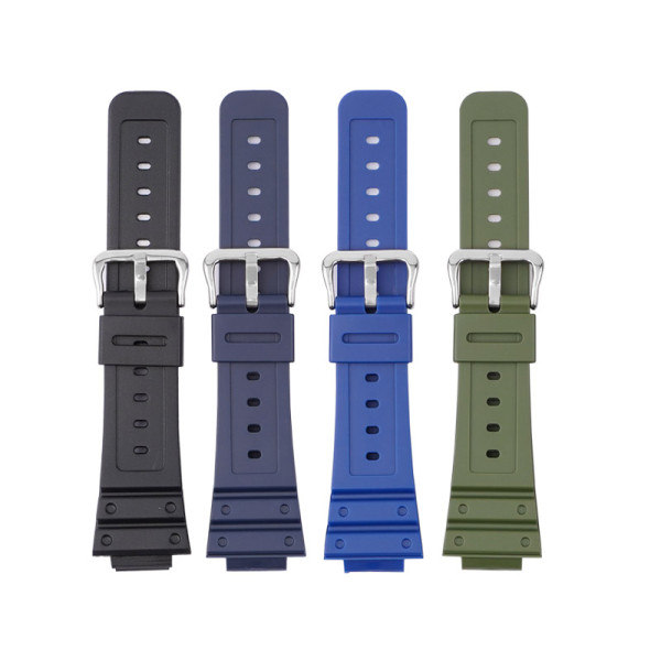 Ремінець для Casio G-Shock GA-2100/2110 Army Green Silver