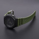 Ремінець для Casio G-Shock GA-2100/2110 Army Green Silver