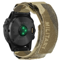 Ремінець для годинника Hemsut HGA131 Military Velcro Garmin Camo Brown 22 mm