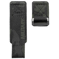 Ремешок для часов Hemsut HS131 Military nylon Velcro Camo Black 20 mm