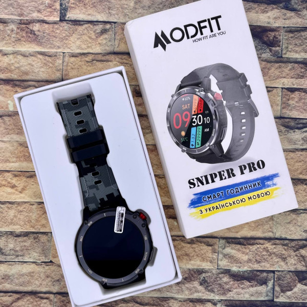 Розумний годинник Modfit Sniper Pro All Black 41 мм