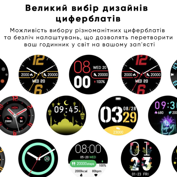 Розумний годинник Modfit Business All Black Mesh 41 мм.