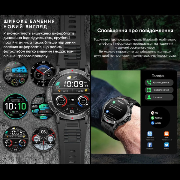 Розумний годинник Modfit Expedition Compass Black-Orange