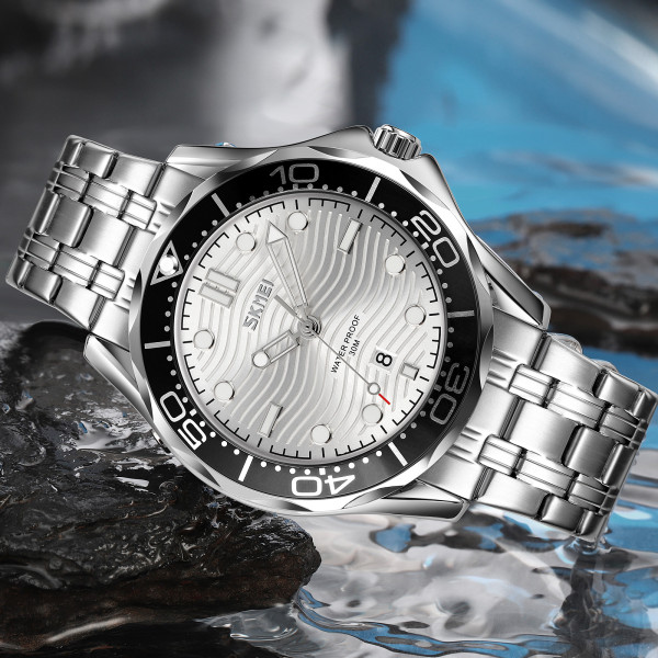Skmei 9276SSISI Silver-Silver Steel Strap