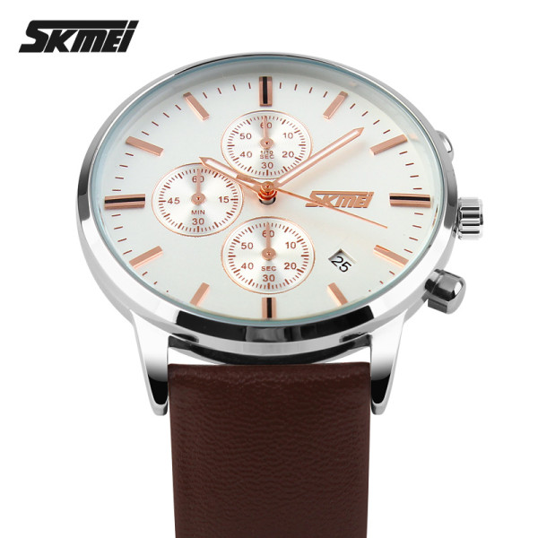 Skmei 9103WTBN White-Brown