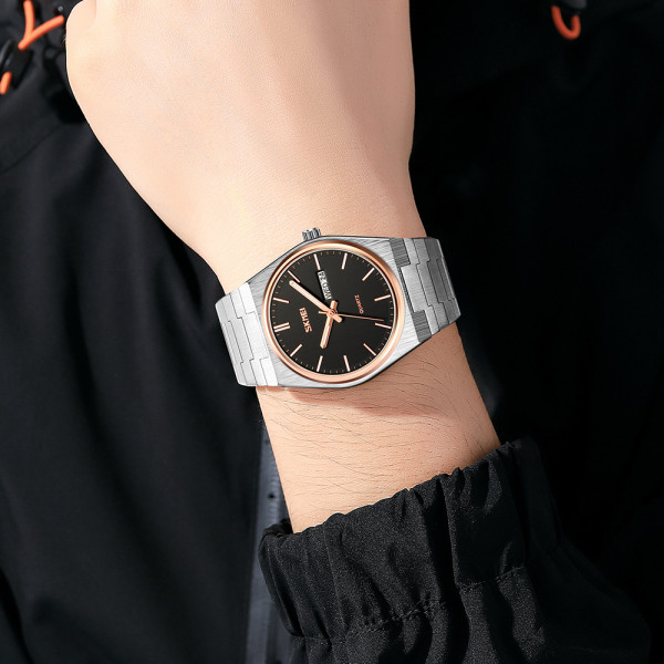 Skmei 9288SIRGBK Silver-Rose Gold-Black