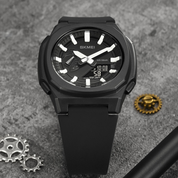 Skmei 2091BKWTBK Black-White-Black