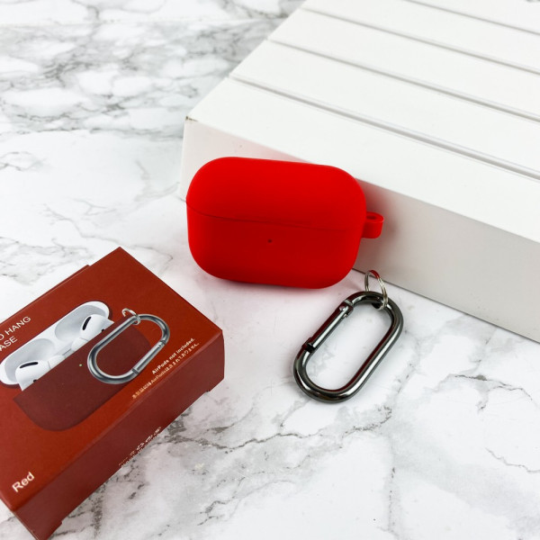 Чехол Airpods Pro Silicone Case Slim Red