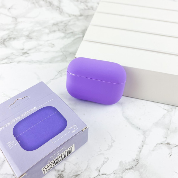 Чехол Airpods Pro Silicone Case Slim Purple
