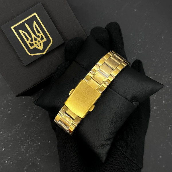 Годинник наручний Patriot 022-3D Не Забуду Дім Gold-Gold Steel