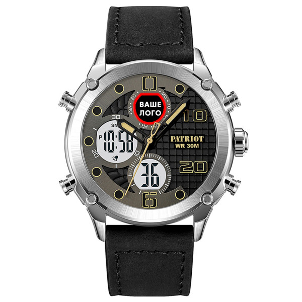Годинник наручний Patriot 017 Ваше Лого Silver-White