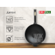 Сковорода чугунная Brizoll WOK 240х70 мм с деревянной ручкой Black