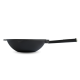 Сковорода чугунная Brizoll WOK 240х70 мм с деревянной ручкой Black