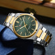 Curren 8439 Silver-Gold-Green