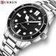 Curren 8450 Silver-Black