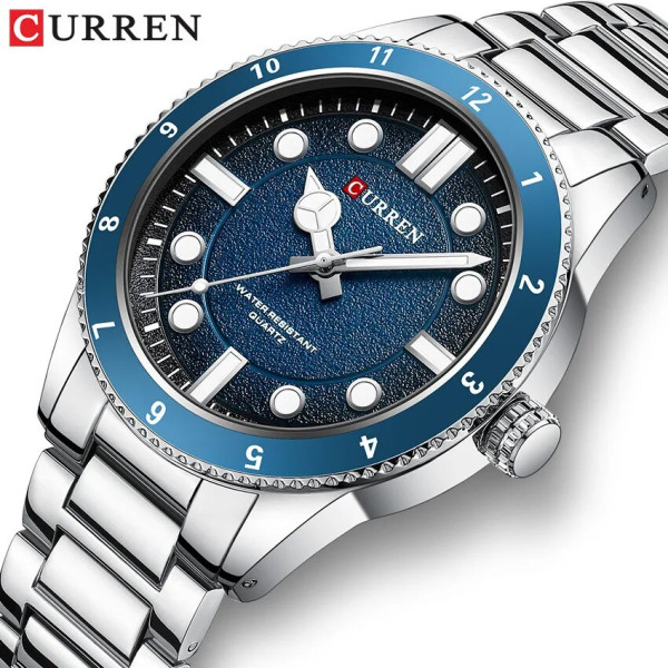 Curren 8450 Silver-Blue