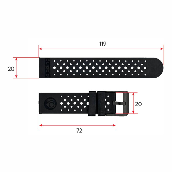 Ремінець для смарт годинника ALDT7 All Black