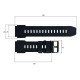 Ремінець для смарт годинника C25 Black