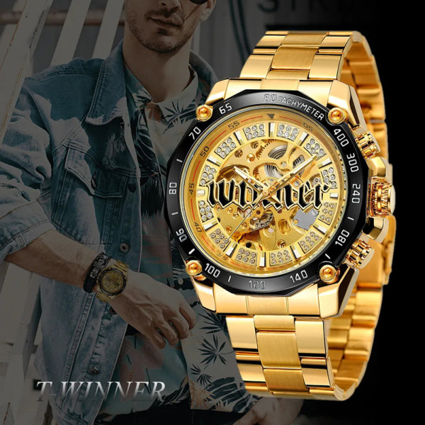 Forsining 8186 Gold-Black