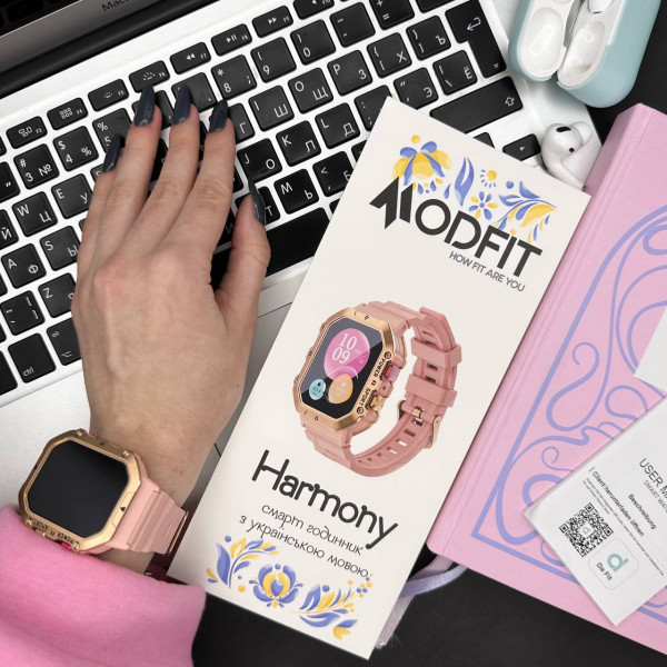 Розумний годинник Modfit Harmony Gold-Pink