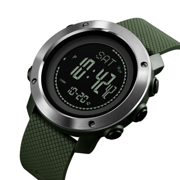 Skmei 1418AG  Army Green + Compass