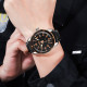 Skmei 9232LRGBK Rose-Gold Black Leather