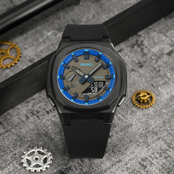 Skmei 2091BKBUBK Black-Blue-Black