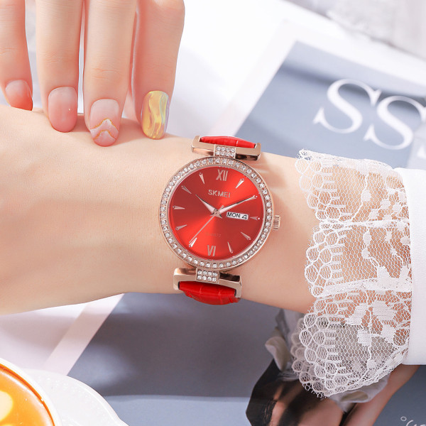 Skmei 2090RGRD Rose Gold-Red