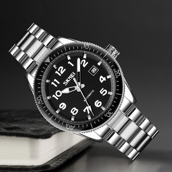 Skmei 9232SSIBK Silver/Black-steel strap