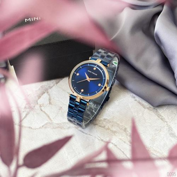 Наручний годинник Mini Focus MF0120L.03 Blue-Cuprum Diamonds, 1095-0095, Mini Focus