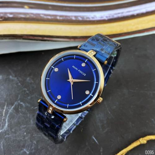 Наручний годинник Mini Focus MF0120L.03 Blue-Cuprum Diamonds, 1095-0095, Mini Focus