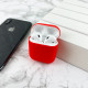 Чехол Airpods 1/2 Silicone Case Slim Red