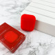 Чехол Airpods 1/2 Silicone Case Slim Red