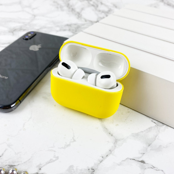 Чехол Airpods Pro Silicone Case Slim Golden